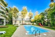 Provisionsfrei: Traumwohnung mit Kamin und Balkon in Nussdorfer Wohnanlage mit In- und Outdoorpool! Garage verfügbar!