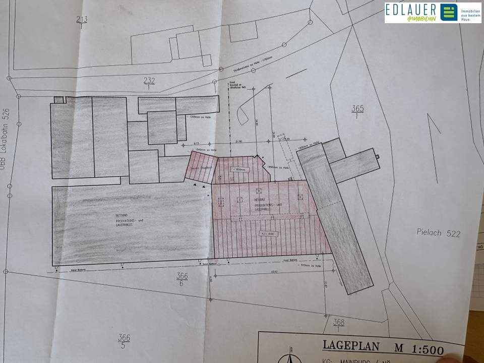 Betriebsliegenschaft mit mehr als 10.000 m² Grundfläche