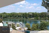 GOLDENER SCHWAN | LUXUS - LOFT- PENTHOUSE - MIT POOL - SKYLINE UND WASSERBLICK