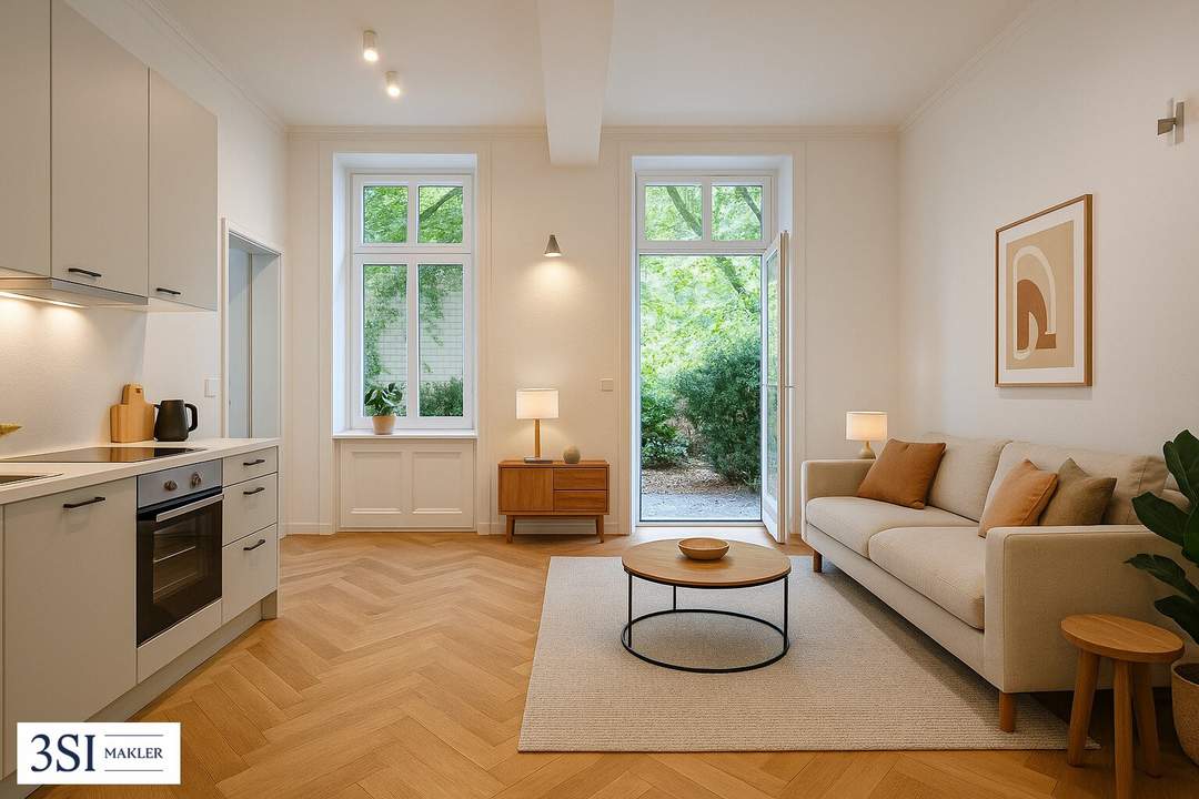 Top sanierte Erstbezug-Wohnung mit großzügiger hofseitiger Terrasse