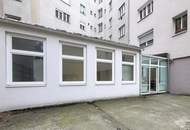 GERÄUMIGES GESCHÄFTSLOKAL MIT EINER GESAMTNUTZFLÄCHE VON ca. 380m² UND EIGENER EINFAHRT ZU EINEM GERÄUMIGEN INNENHOF IN MARGARETEN.