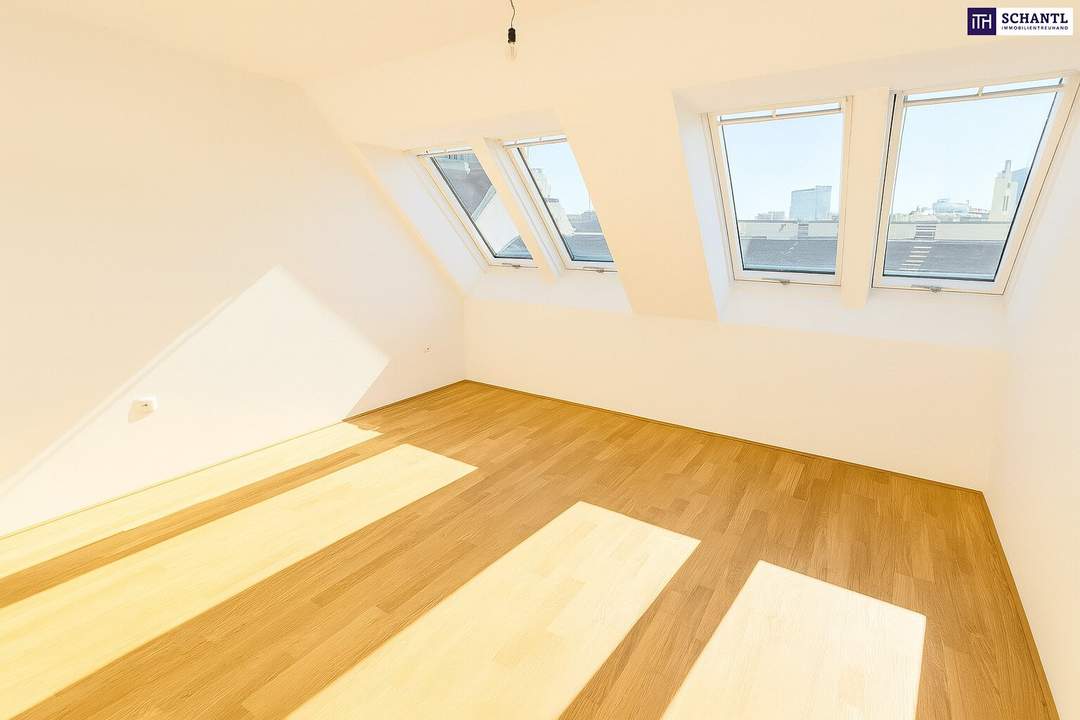 Preisreduktion! Stilvoll wohnen über den Dächern Wiens – ein 3-Zimmer-Dachgeschoßtraum mit 34 m² großer Sonnenterrasse