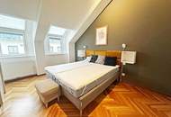 STAATSOPER-BLICK, klimatisiertes 110 m2 Dachgeschoss mit 20 m2 Terrasse, 3 Zimmer, Extraküche, 2 Bäder, Möblierung möglich