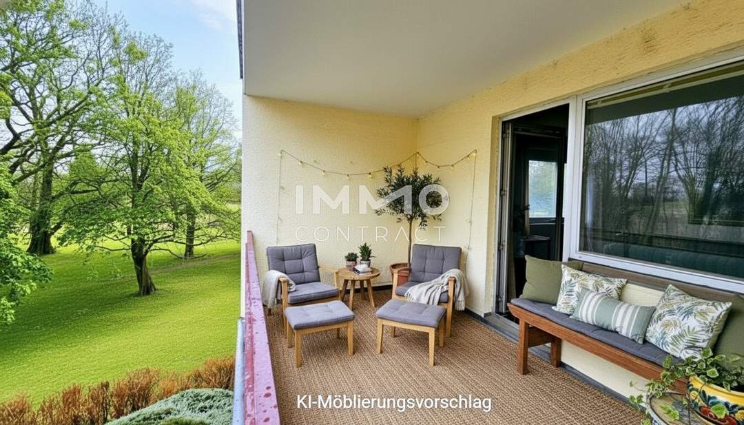 Neuer Preis! Wohnen mit Parkblick und doch zentral: Große, charmante 3-Zimmer-Wohnung in Bad Vöslau