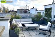 Beste Adresse! Helle Maisonette Wohnung mit Balkon, Wintergarten und Terrasse mit Blick zum Stephansdom