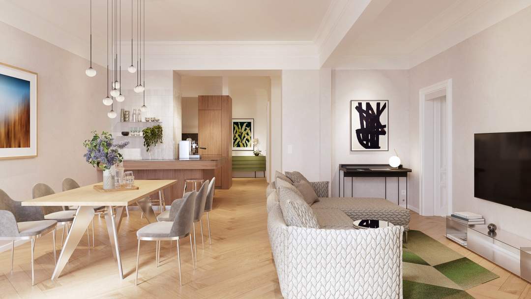 Stil-Altbau vollsaniert | Wohnung in Ruhelage