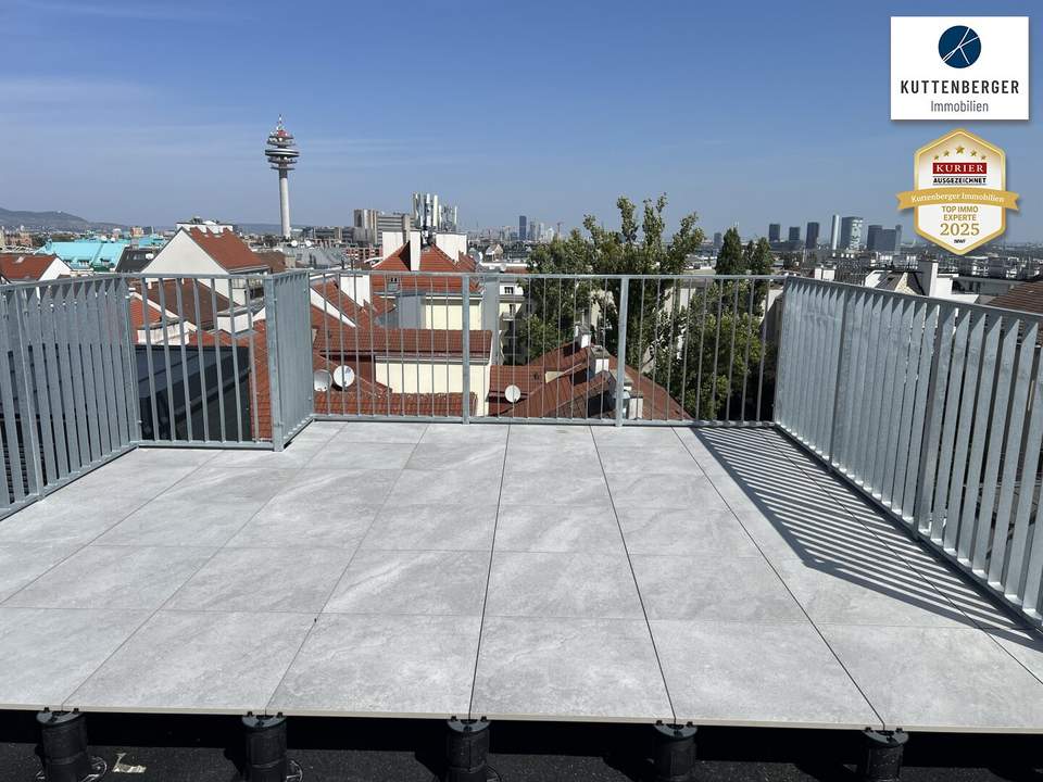 Superprojekt: ''Über den Baumwipfeln" TOP 52 mit PANORAMA-DACHTERRASSE & WIEN-BLICK