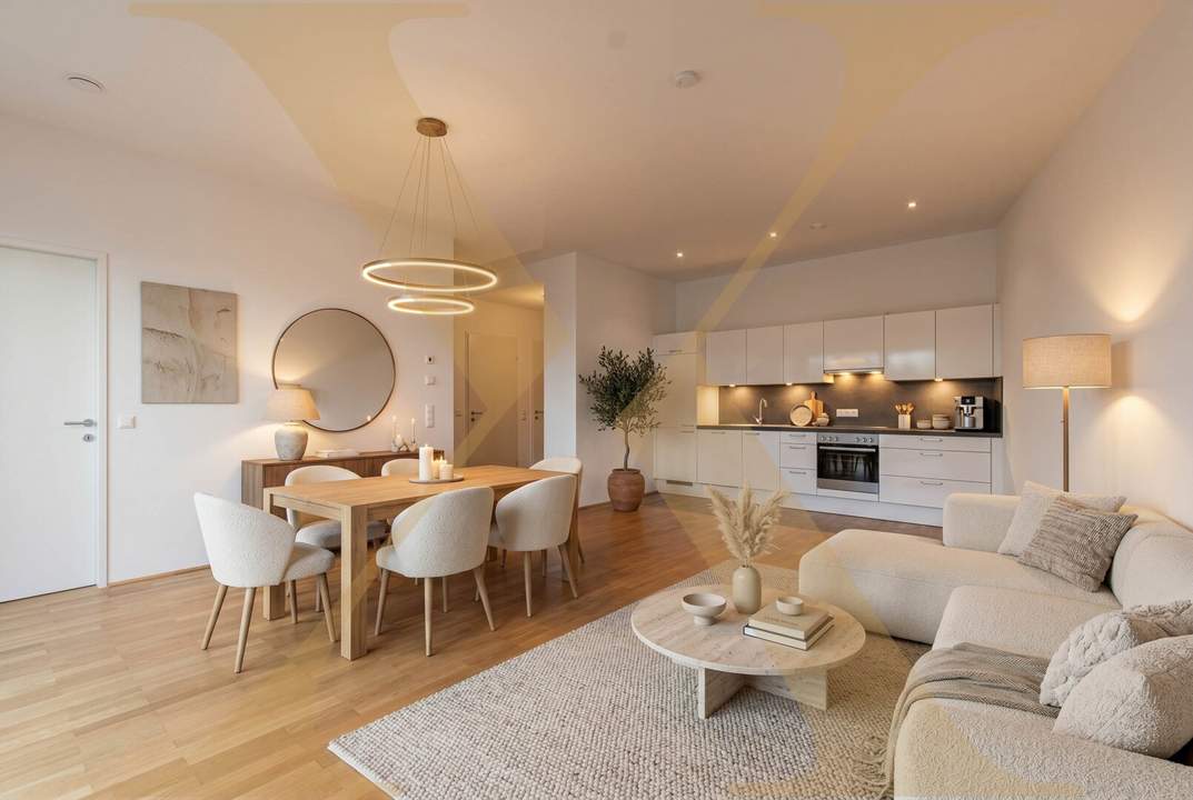 Lichtdurchflutete 2-Zimmer-Wohnung mit moderner Küche und Wintergarten in Linz nähe WIFI zu vermieten!