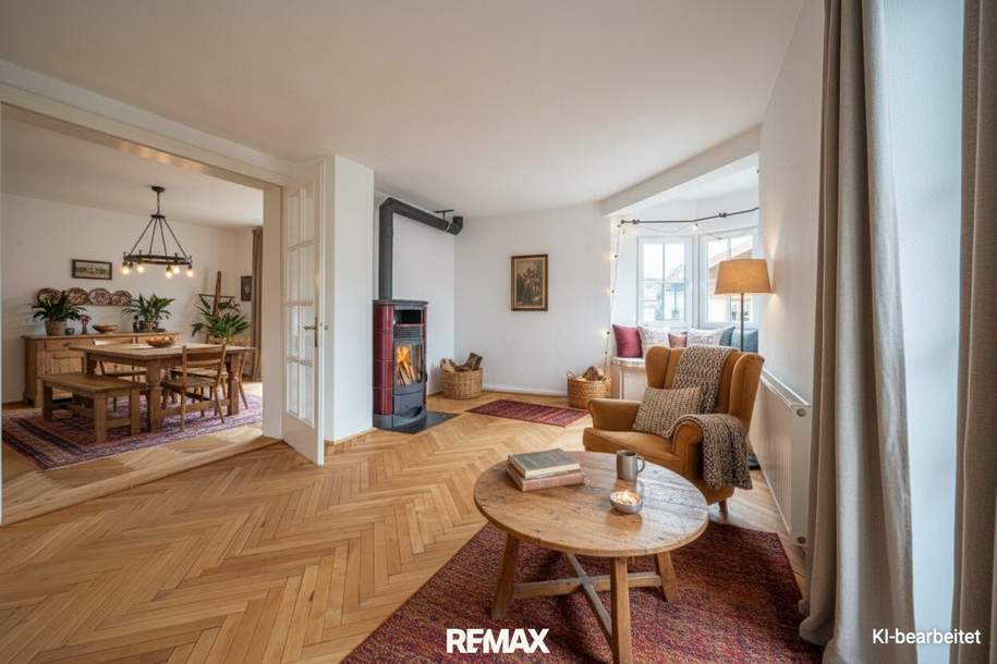 Einzigartige Altbauperle mit traumhaftem Wilder-Kaiser-Blick im Herzen von Kössen, Wohnung-miete, 1.590,00,€, 6345 Kitzbühel