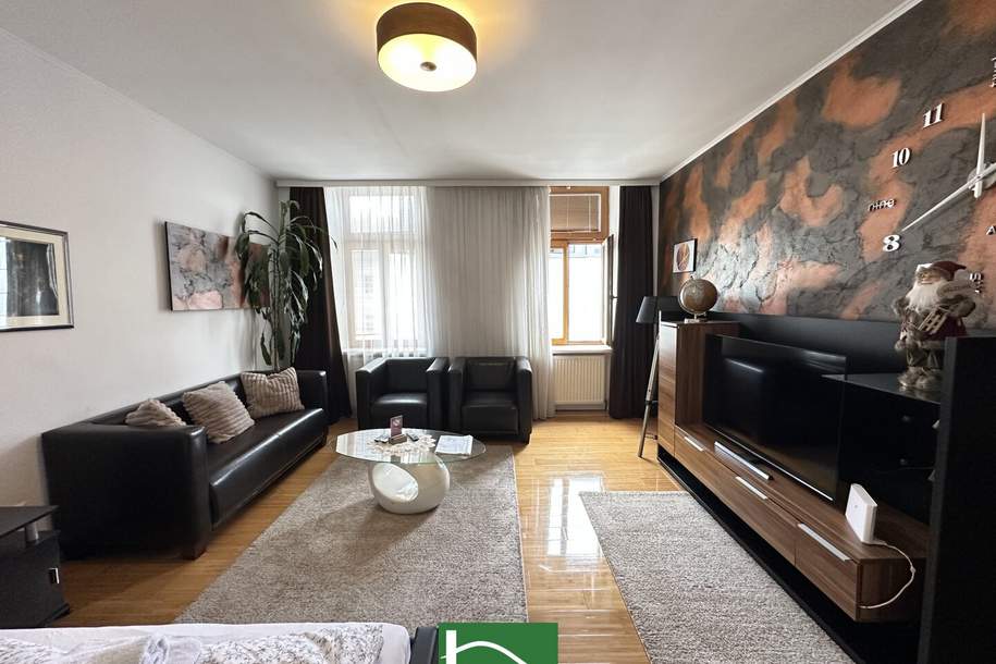 Innenstadt-nahe Lage direkt bei der U1 Vorgartenstraße - Möbliertes Apartment mit Lift im Gebäude! Schlafzimmer in Innenhof-Ausrichtung, Wohnung-kauf, 309.900,€, 1020 Wien 2., Leopoldstadt