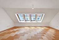 Helle DG-Maisonette mit großer Terrasse beim Naschmarkt mit Garagenplatz im Haus