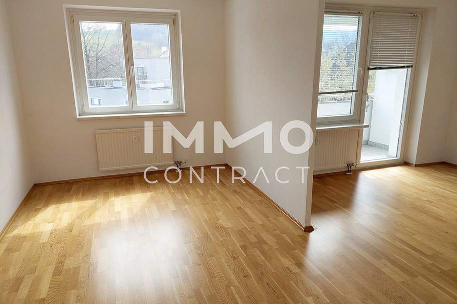Helle ca. 35,50m² Mietwohnung mit Loggia/Lift - in Steyr, Wohnung-miete, 380,47,€, 4400 Steyr(Stadt)
