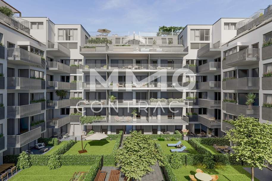 WOHNEN AM PARK: Innenhofseitige Dreizimmer-Wohnung mit Balkon, Wohnung-kauf, 485.000,€, 1160 Wien 16., Ottakring