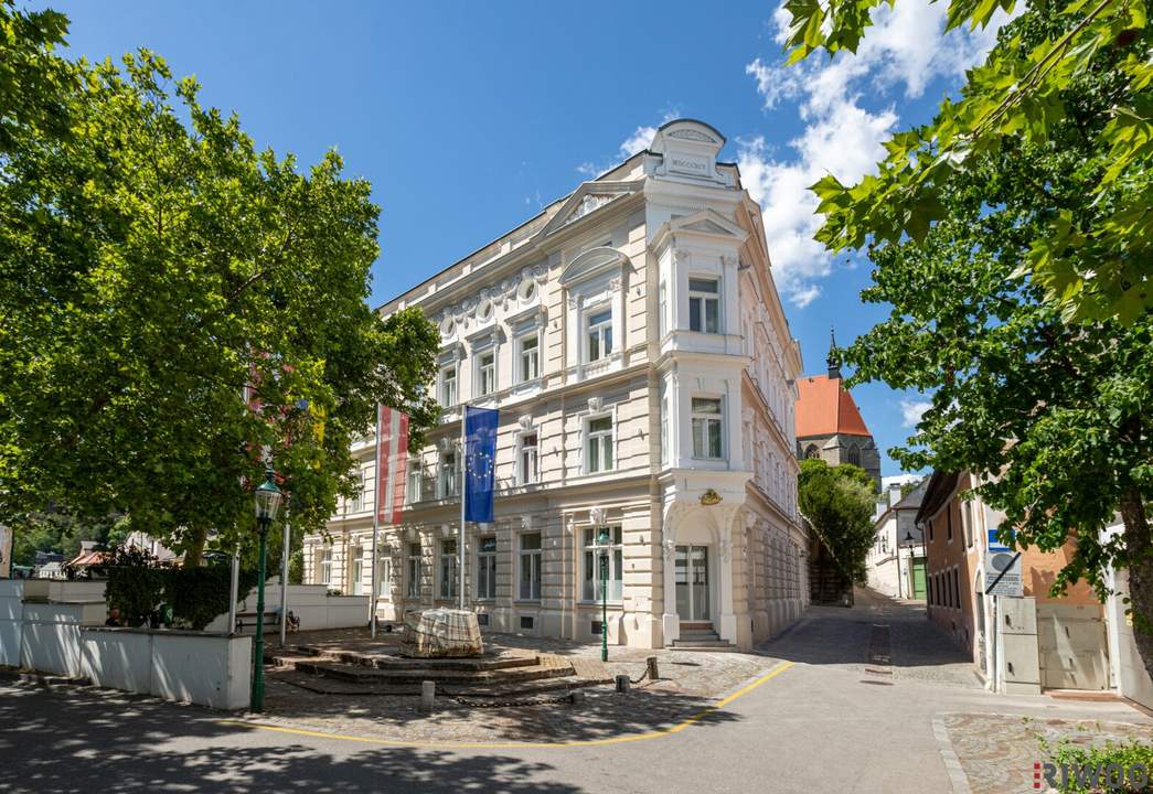 BÜRO II ATELIER II PRIVATORDINATION II KANZLEI II ÜBER 4 METER RAUMHÖHE II PRESTIGE UND ELEGANZ II WOHNEN IM DENKMALGESCHÜTZEN MÖDLINGER STADTJUWEL II FUSSGÄNGERZONE