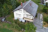 Wohnhaus mit Garage auf traumhaftem Grundstück am Waldrand mit herrlichem Ausblick zu verkaufen