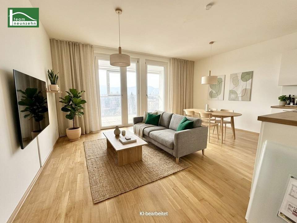 Nachhaltige Wohnqualität am Eggenberger Gürtel - Moderne 2-Zimmer-Wohnung mit Freifläche!