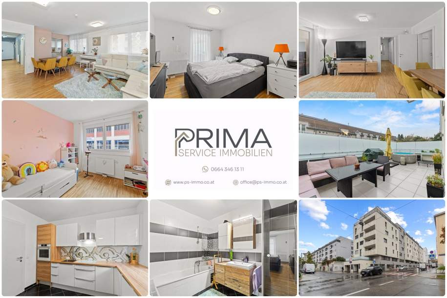 ++ IDEAL für FAMILIEN ++ 4 ZIMMER-Wohnung mit TERRASSE, Wohnung-kauf, 579.000,€, 1230 Wien 23., Liesing