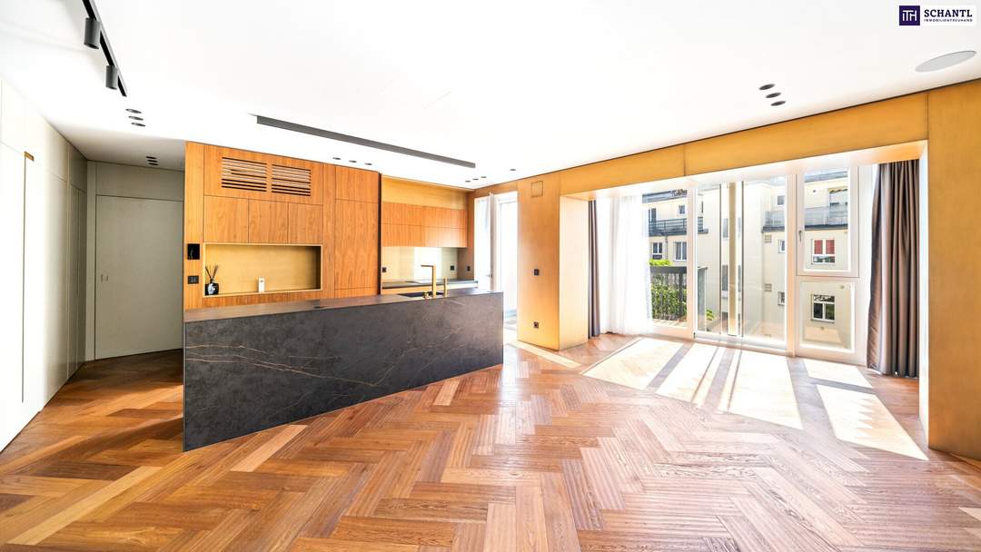 Exklusivität zum Einziehen! Design + Eleganz + Raffinesse + Edle Materialien! TOP-Wohnung in TOP-Lage mit hofseitiger Terrasse! Wünsche werden wahr....