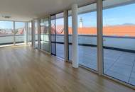 Erstbezug: Exklusives, modernes Penthouse mit ca. 90 m² Terrasse in der Klagenfurter Innenstadt