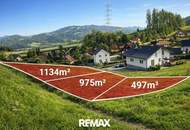 *** TOP ANGEBOT 1134m² Baugrundstück 572/3 in Krieglach: Ruhige, Erhöhte Lage mit wundervollem Ausblick ***