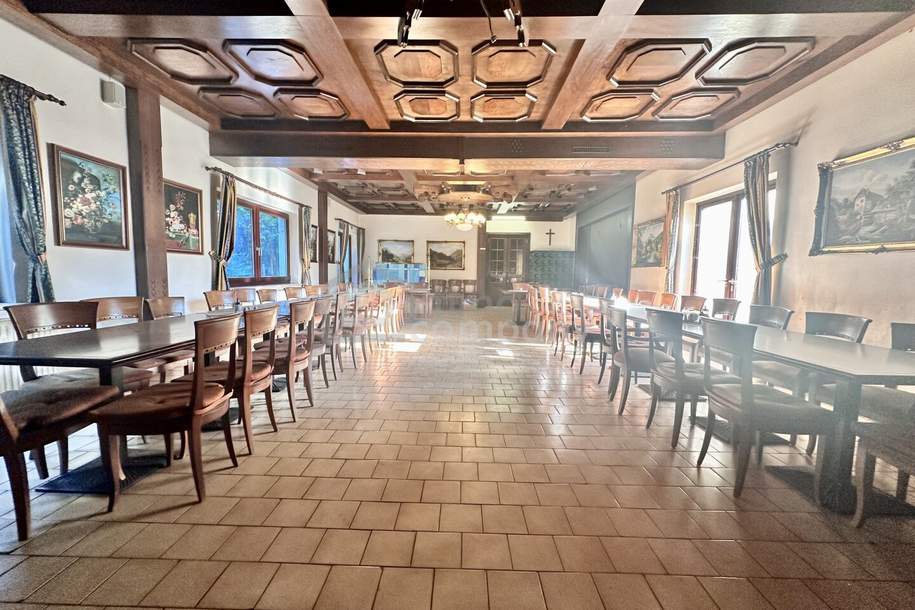 Gastronomiejuwel in Lassee: 480m², Bar, Restaurant &amp; 2 Terrassen warten auf Sie!, Gewerbeobjekt-miete, 3.200,00,€, 2291 Gänserndorf