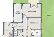 4-Zimmer-Wohnung mit großem Garten