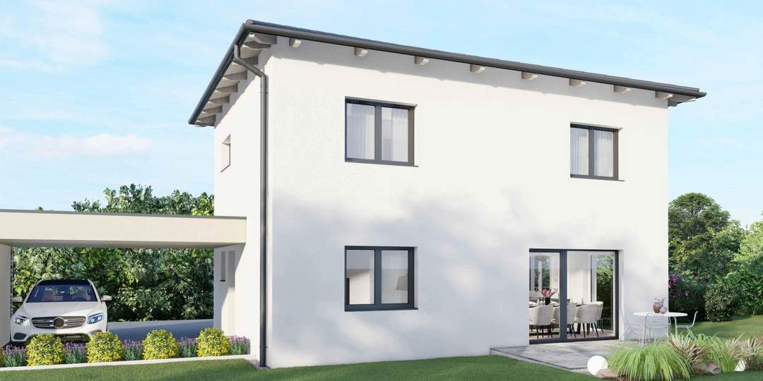 Neubau: Massivhaus (ca. 114m²) in Pöndorf-Hocheck