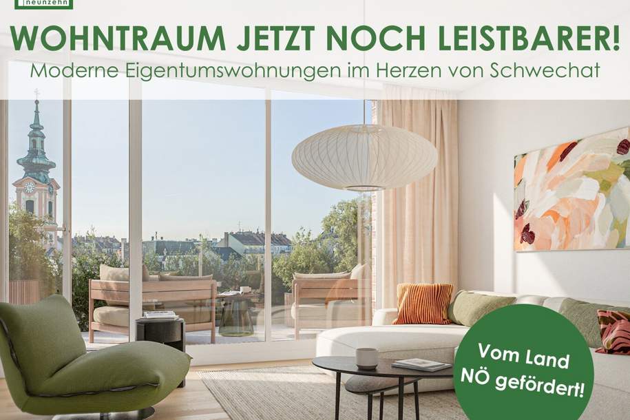 Wohnen. Sparen. Zukunft sichern. - Eigentumswohnungen mit NÖ Wohnbauförderung, Wohnung-kauf, 204.400,€, 2320 Bruck an der Leitha