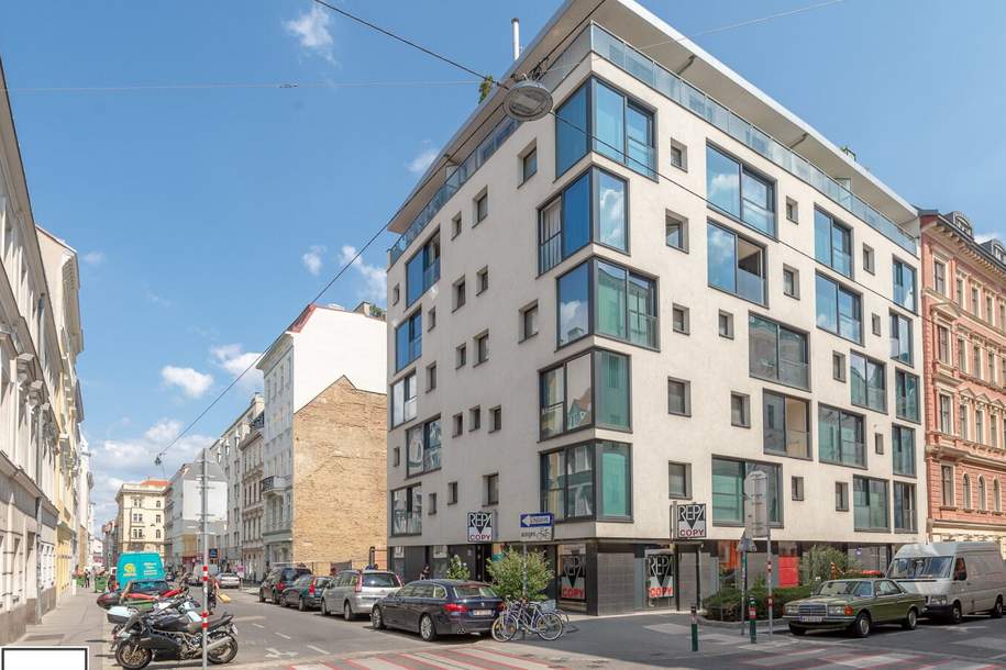 2 Zimmer Neubauwohnung in beliebter Lage (Zieglergasse 50) ab 1.2.2026 beziehbar!, Wohnung-miete, 1.099,00,€, 1070 Wien 7., Neubau