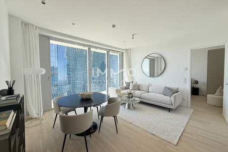 DC2 Tower - 2 Zimmer - mit Sonnenuntergans Loggia, Wohnung-miete, 1.100,00,€, 1220 Wien 22., Donaustadt