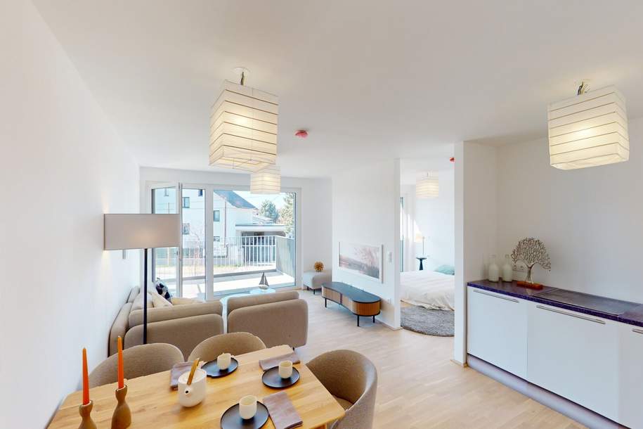 2 Zimmer Gartenwohnung, Wohnung-legalform.mietkauf, 1.182,€, 1220 Wien 22., Donaustadt