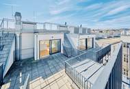 Erstbezug - Atemberaubende Dachterrasse in den Innenhof!