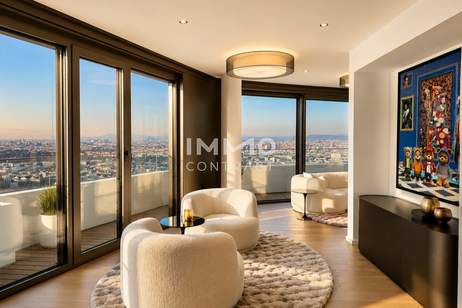 Luxury Residence with breathtaking Skyline Views: DANUBEFLATS Vienna, Wohnung-miete, 1.600,00,€, 1220 Wien 22., Donaustadt