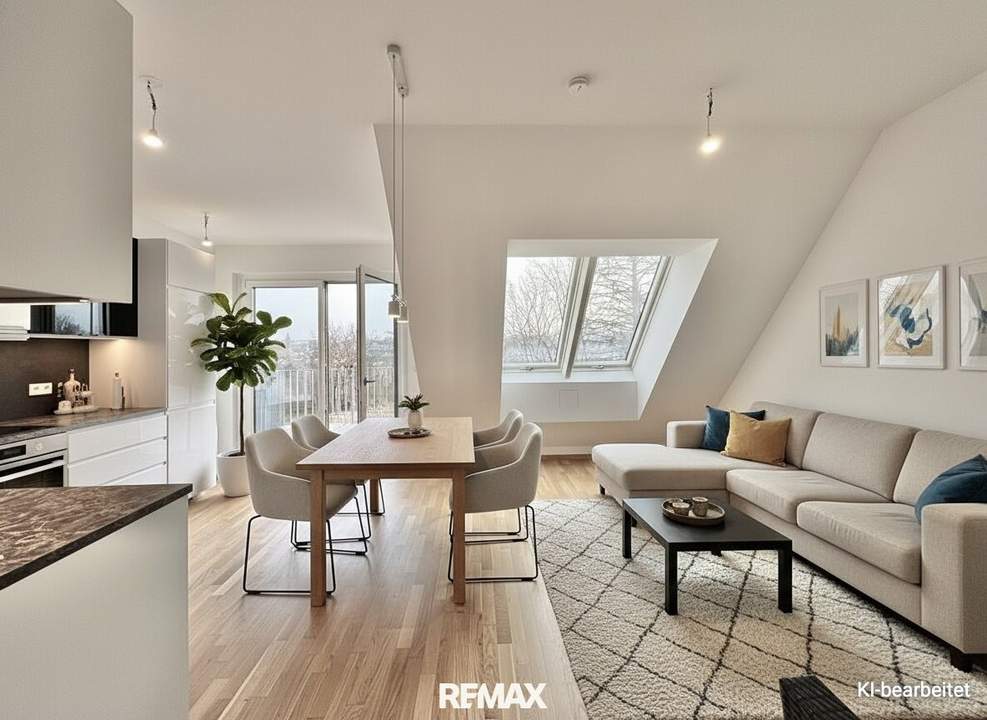 3-Zimmer-DG-Wohntraum mit großem Balkon im 23. Bezirk