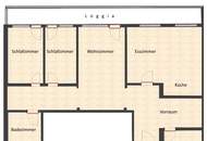 "Komplett möblierte Terrassen Wohnung "