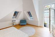 Exklusives Dachgeschossjuwel mit großzügiger Terrasse und Balkon beim Spittelberg