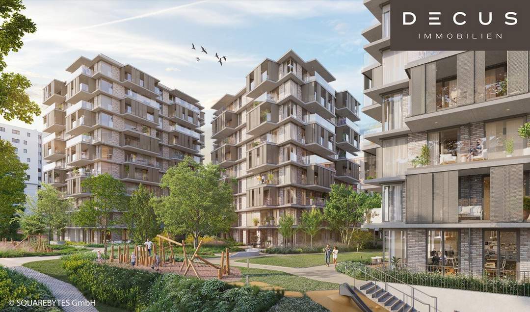 ZWEI ZIMMER + WESTEN + VILLAGE IM DRITTEN + BAUFELD 13 + ERSTBEZUG + EIGENTUMSWOHNUNGEN + STADTQUARTIER IM DRITTEN