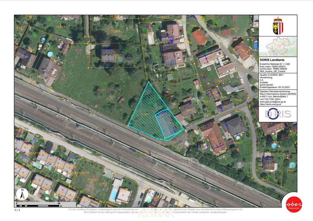 Großes 1470 m² Grundstück in Pichling mit Abbruchhaus – Ideale Basis für Ihr Traumprojekt