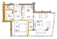 Helle 2-Zimmer-Wohnung mit Klimaanlage - verfügbar ab April 2026