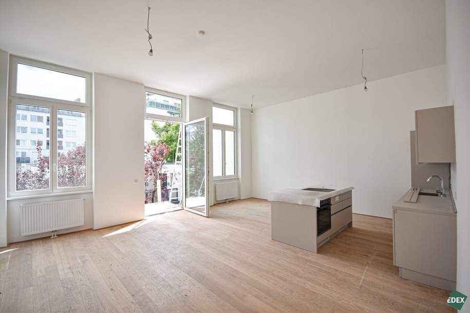 Erstbezug: Schöne 3-Zimmer Altbauwohnung mit Balkon beim Rochusmarkt, Wohnung-miete, 2.073,60,€, 1030 Wien 3., Landstraße
