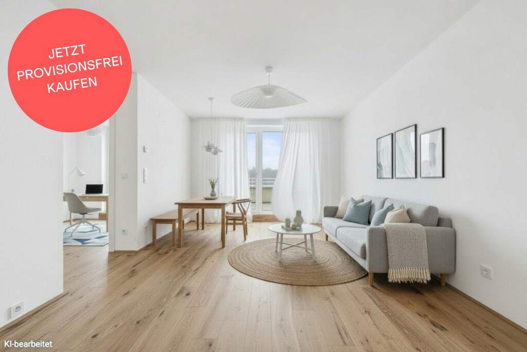 PROVISIONSFREI! Perfekt geschnittene 4-Zimmer-Familienwohnung | Terrasse von jedem Raum aus begehbar | Grünblick