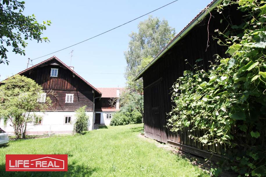 Charmantes Bauernsacherl mit Nebengebäuden - Dorfgebietwidmung, großzügigem Baugrundstück und Grünland, Haus-kauf, 235.000,€, 4755 Schärding