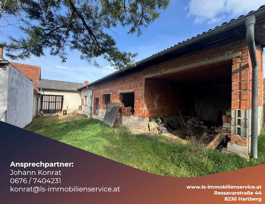 Sanierungsbedürftige Liegenschaft mit mehreren Gebäuden mit 3119m² großem Grundstück in Schachendorf