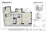 ESSENZ NO. 1 - Die neue Avantgarde des Wohnens - Luxuriöse 4-Zimmer-Wohnung mit Dachterrasse