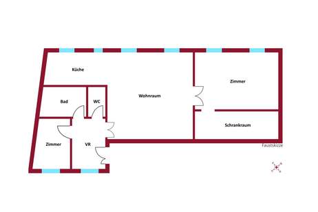 U3-Station in nur wenigen Gehminuten erreichbar - Lift im Haus - Innenhof ausgerichtet, Wohnung-kauf, 459.000,€, 1030 Wien 3., Landstraße