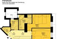 Bis Mai. 2032 befristet vermietete klimatisierte Dachgeschoss Maisonette mit 2 Terrassen und Kamin nahe Uno City!