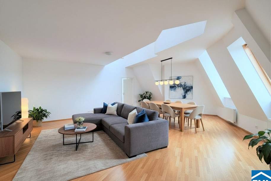 Großzügiger 2,5 Zimmer DG-Wohntraum mit Terrasse Nahe Liechtensteinpark, Wohnung-miete, 2.249,00,€, 1090 Wien 9., Alsergrund