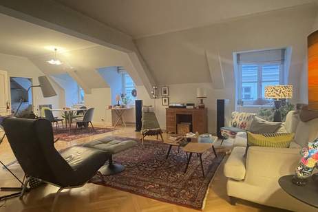 GROßZÜGIGE 3 -ZIMMER-MANSARDENWOHNUNG IM STADTPALAIS, Wohnung-miete, 3.713,21,€, 1010 Wien 1., Innere Stadt
