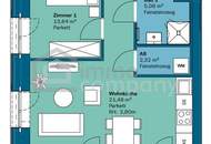 Modernes 2-Zimmer-Apartment mit 12 m² Balkon – voll möbliert, all-inclusive | 1020 Wien