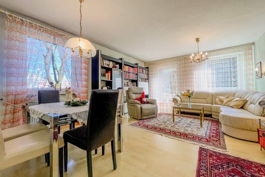 Charmante Wohnung nahe Lendkanal mit Potential, Loggia und eigenem Parkplatz, Wohnung-kauf, 176.000,€, 9020 Klagenfurt(Stadt)